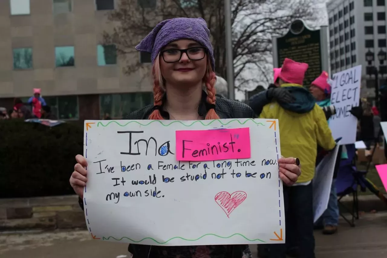 &#147;I&#146;m marching because it&#146;s not just me who will be voting, and in four years there will be little girls who will be voting and if we don&#146;t stand up now, their rights will be taken away. If I were to ever have kids I would want them to have the right to make their own choices instead of some other man.&#148; &#151; Abby Billing