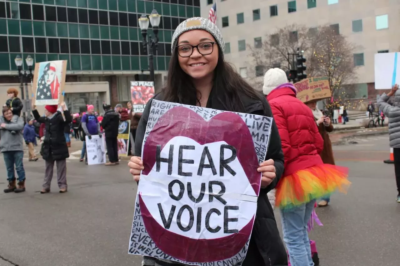 &#147;I march for women of color, women who are immigrants, the dreamers, I march for all women here. They deserve everything that&#146;s coming for them. Women&#146;s rights are human&#146;s rights.&#148; &#151; Olivia Ruppert