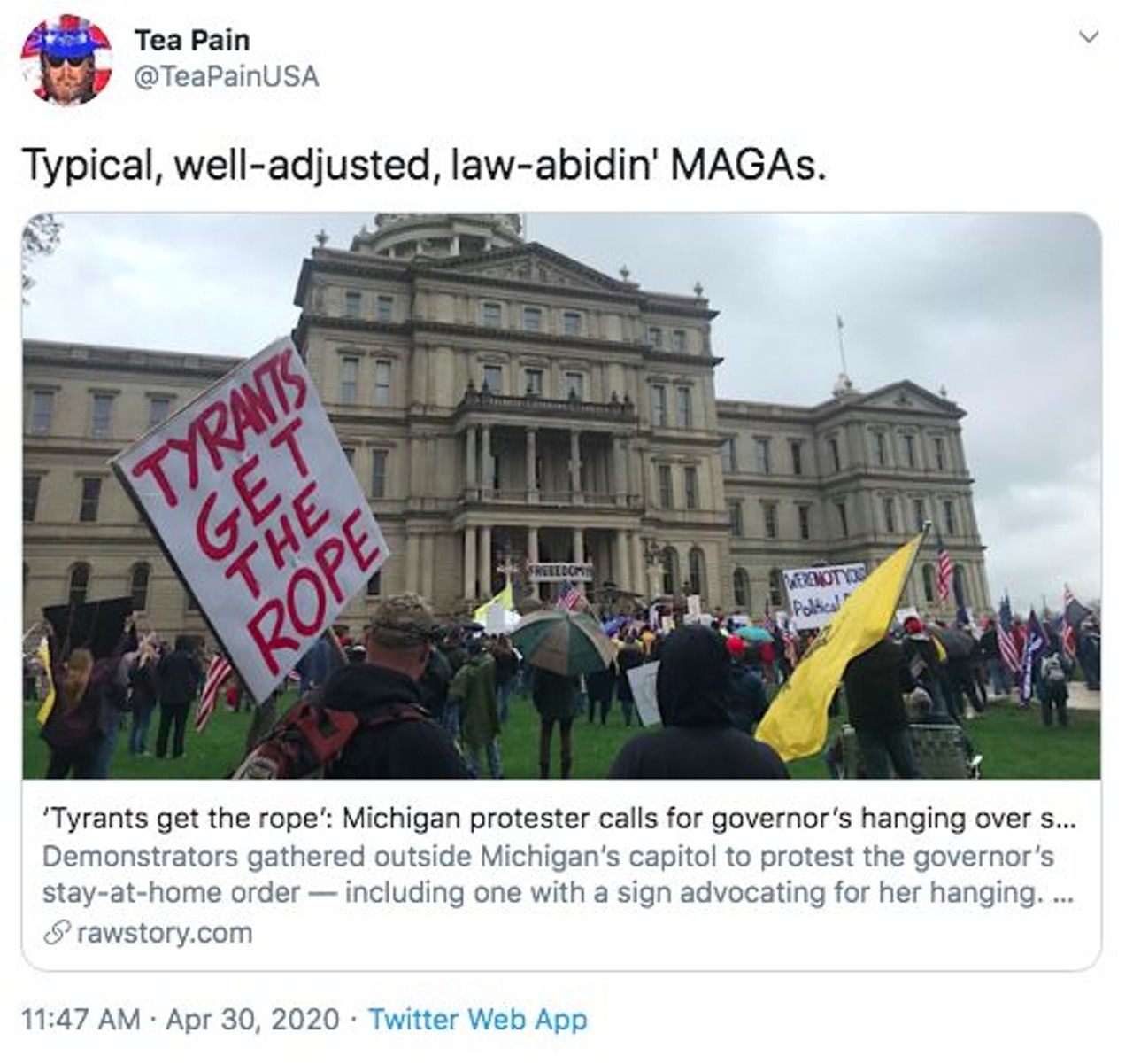 What in the MAGA-lovin' heck went down in Lansing on Thursday?