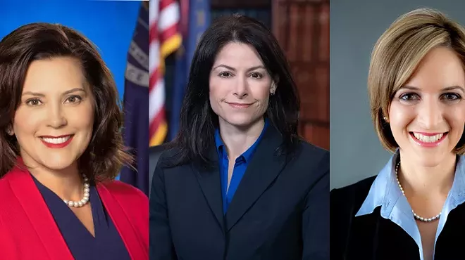 From left, Gov. Gretchen Whitmer, Attorney General Dana Nessel, and Secretary of State Jocelyn Benson.