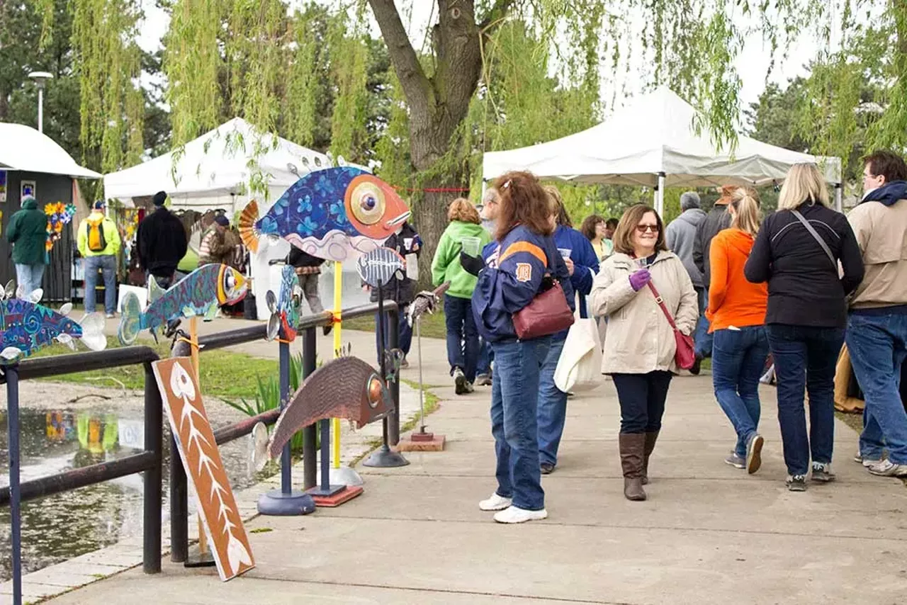 Palmer Park Art Fair The largest event presented by the People of Palmer Park, this juried art fair includes more than 100 local and national artists along the scenic Lake Francis in Detroit’s 300-acre paradise. The event also includes musical performances on a stage at the park’s recently restored historic log cabin, a book fair, hands-on art activities, and food. From 10 a.m.-7 p.m. on Saturday, May 31 and 11 a.m.-5 p.m. on Sunday, June 1, in Palmer Park, 600 Merrill Plaisance, Detroit; palmerparkartfair.com. No cover.