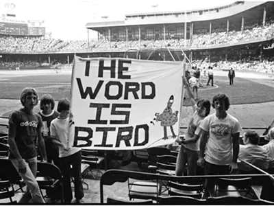 Tigers fans show their love for rookie sensation Mark "The Bird" Fidrych at Tiger Stadium in the bicentennial summer of '76.