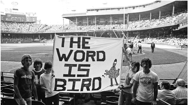 Tigers fans show their love for rookie sensation Mark "The Bird" Fidrych at Tiger Stadium in the bicentennial summer of '76.