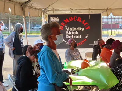 Detroit People’s Platform threw a “Pro-Democracy Rally for Majority Black Detroit.”