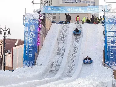 The slide at Detroit's Winter Blast.