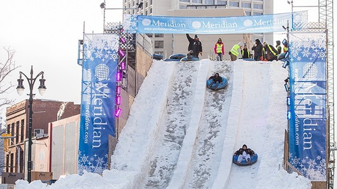 The slide at Detroit's Winter Blast.
