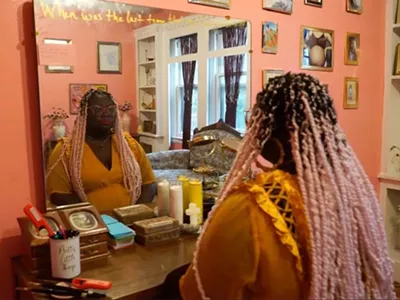Brittany Rogers explores adornment as a ritual in her Womxnhouse installation.