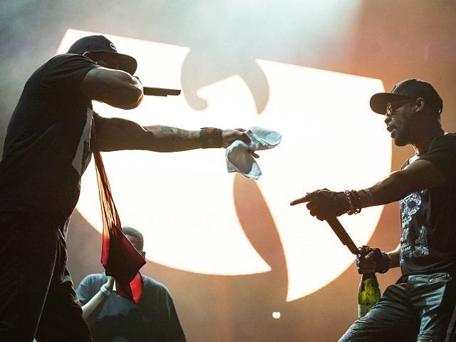 Wu-Tang Clan performs with Nas and Busta Rhymes at Pine Knob on Saturday, Sept. 3.