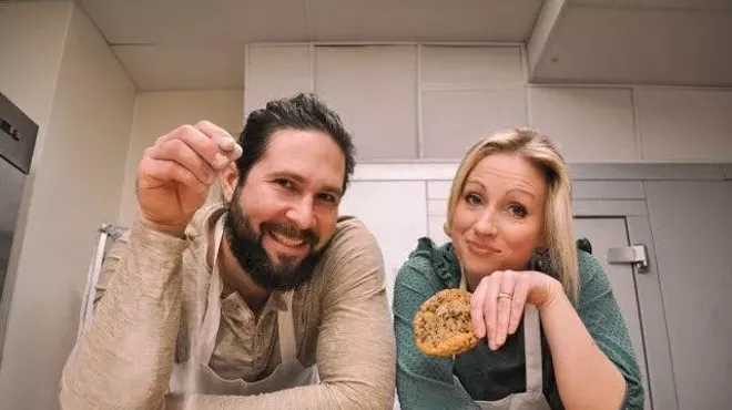 Promenade Artisan Foods owners Chelsie and Jono Brymer show off their goods ... baked goods, that is.