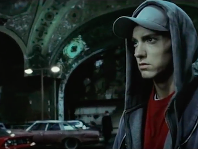 Eminem in 8 Mile.