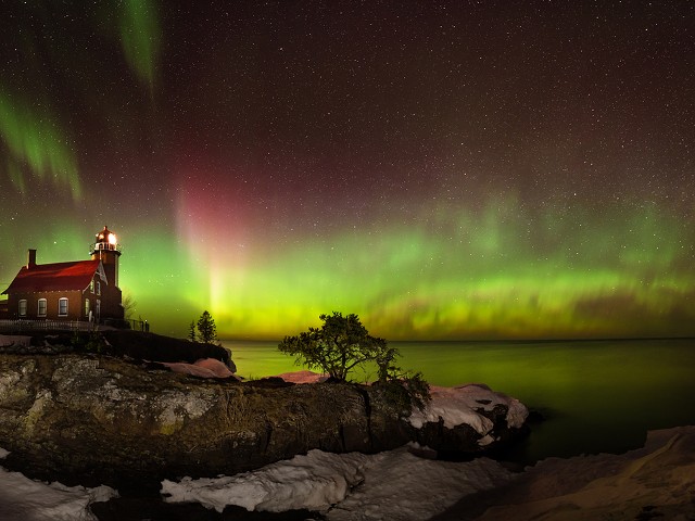 The northern lights in the U.P.